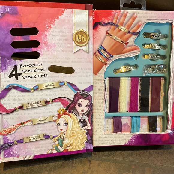 New Ever After High Wrap Bracelet Kit. Opened book with supplies intact. - Picture 4 of 10